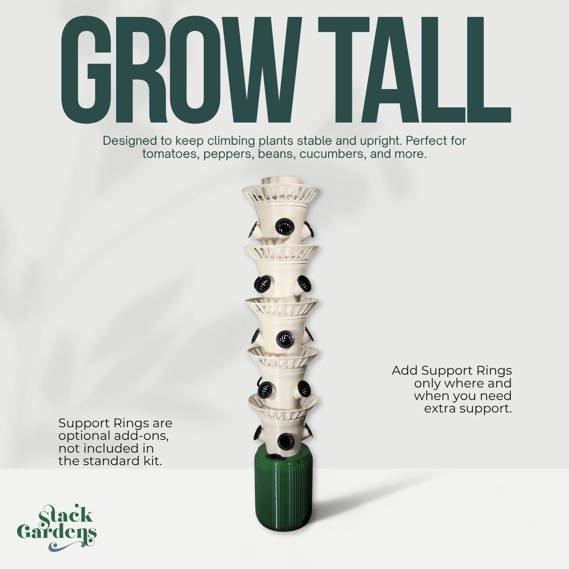 ClickFit Outdoor Hydroponic Tower - Stack Gardens