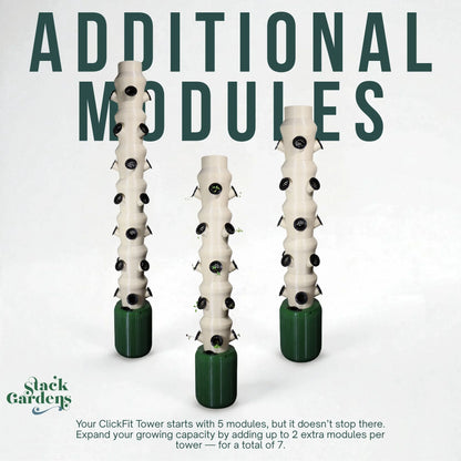 ClickFit Outdoor Hydroponic Tower - Stack Gardens