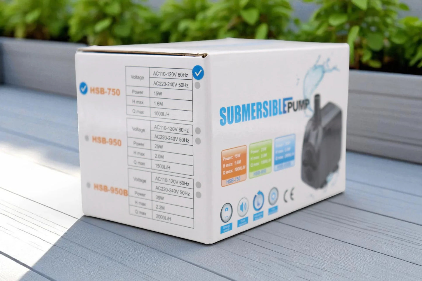 ClickFit Submersible Pump – 1000 L/H (8mm ID Tubing Compatible) - Stack Gardens