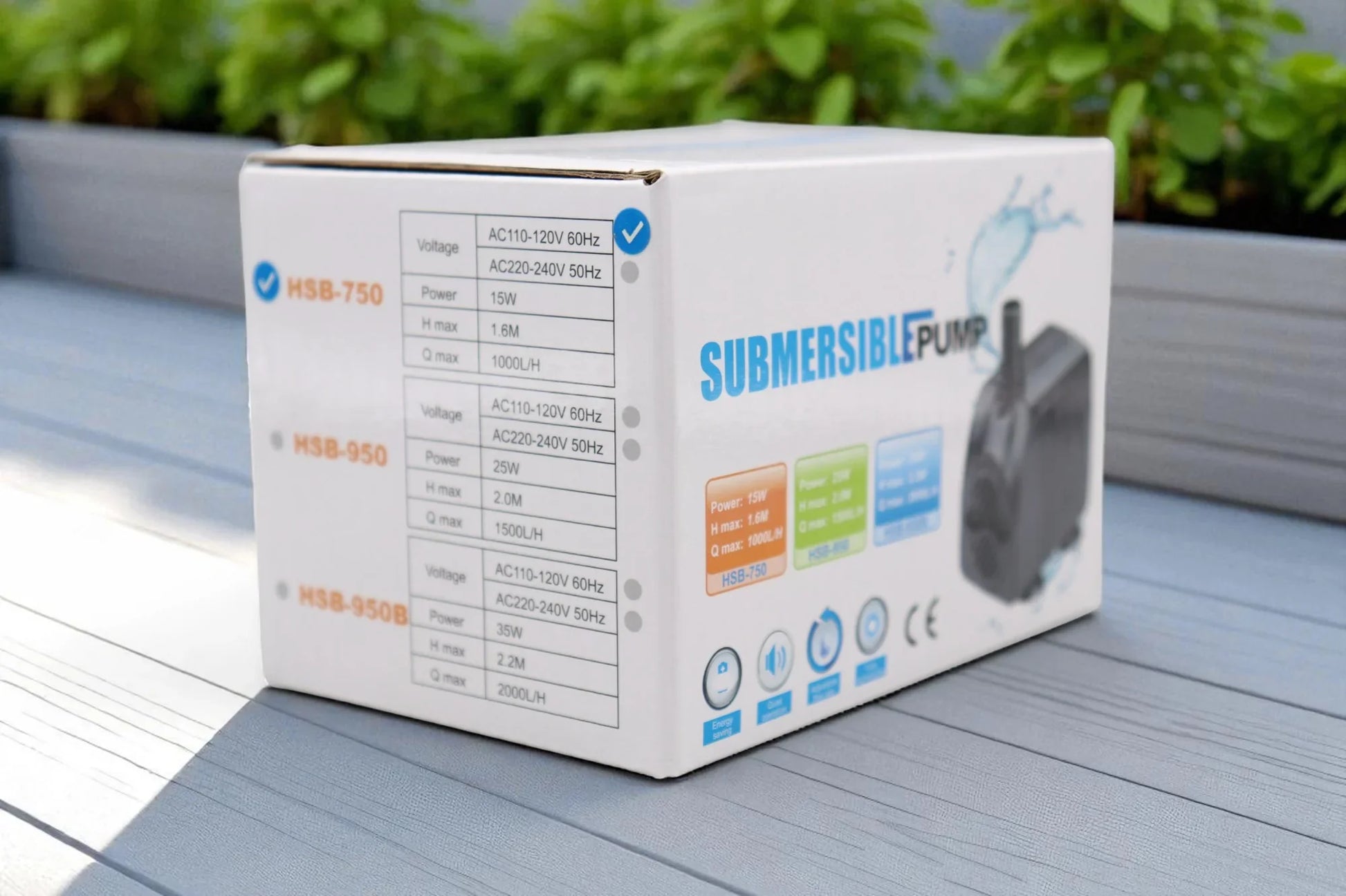 ClickFit Submersible Pump – 1000 L/H (8mm ID Tubing Compatible) - Stack Gardens